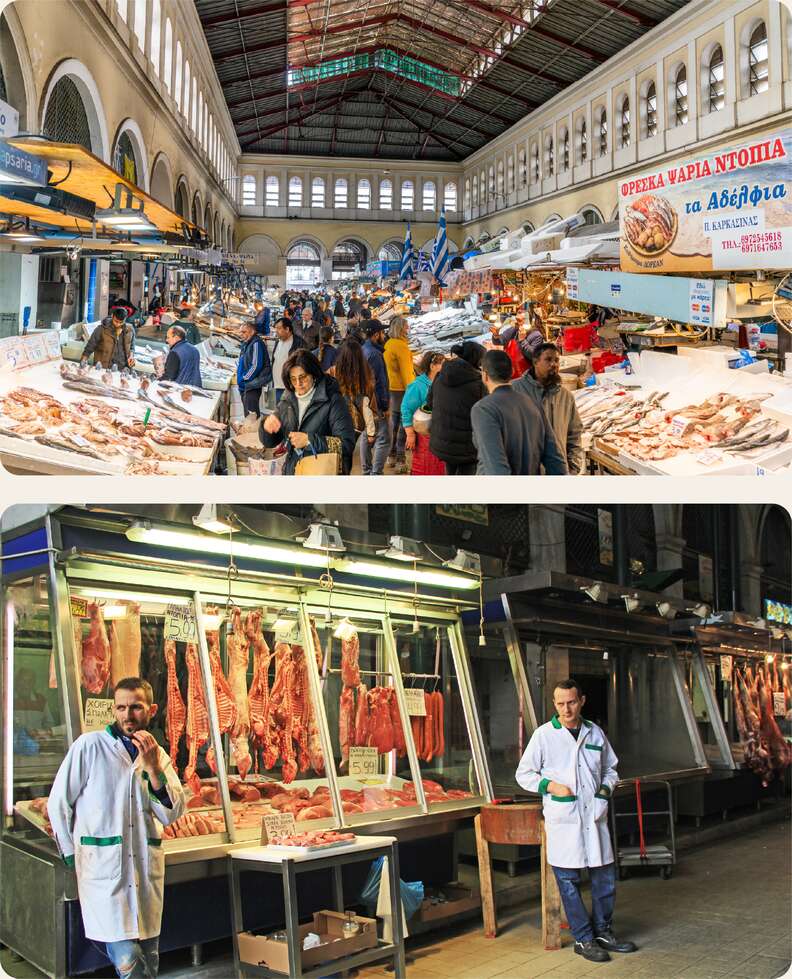 Varvakios Agora, Central Street Market athens